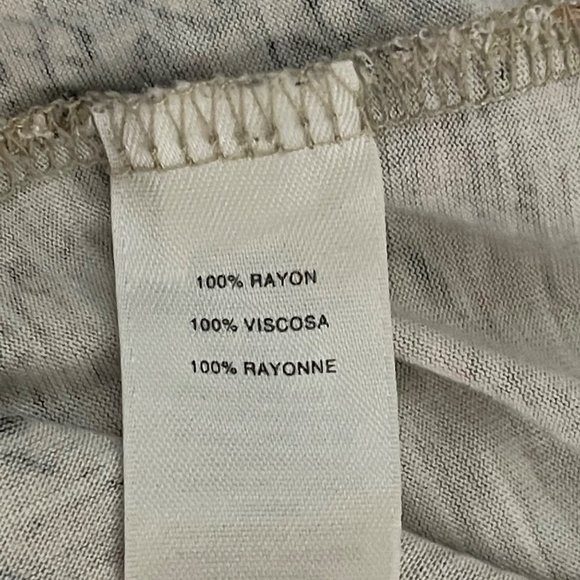 Chico’s women's size 1(8/M) brown print tie hem 3/4 sleeve v neck top - Picture 8 of 10